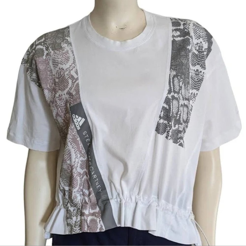 Adidas By Stella McCartney White With Graphics And Lace Womens Size Medium